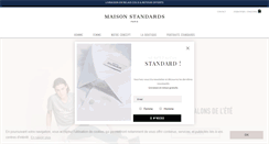 Desktop Screenshot of maisonstandards.com